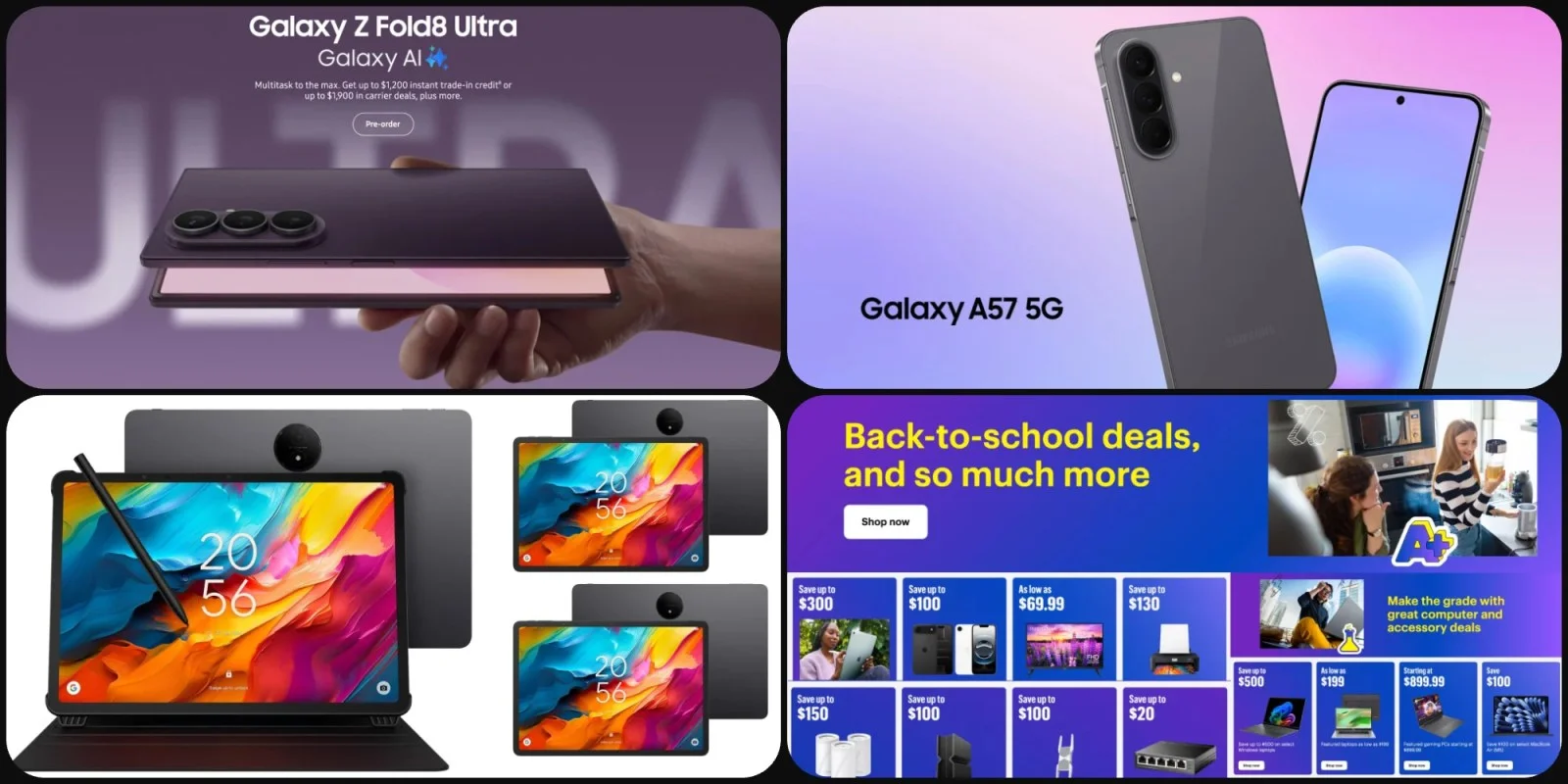 Samsung's Stellar Discounts: Savings on Fold 8, Galaxy A57, and TCL Tablets